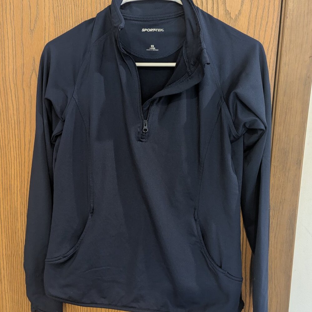 Sport-Tek 1/4 Zip Performance Wear Insulated Navy Pullover-XS‎